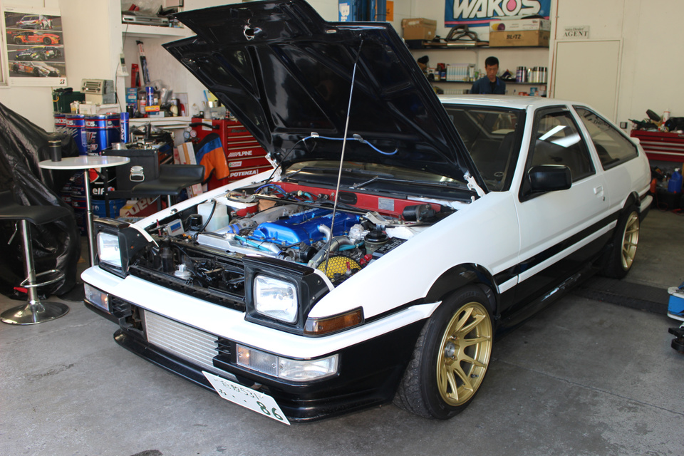 AE86・SRエンジンも岡山のエージェントへ