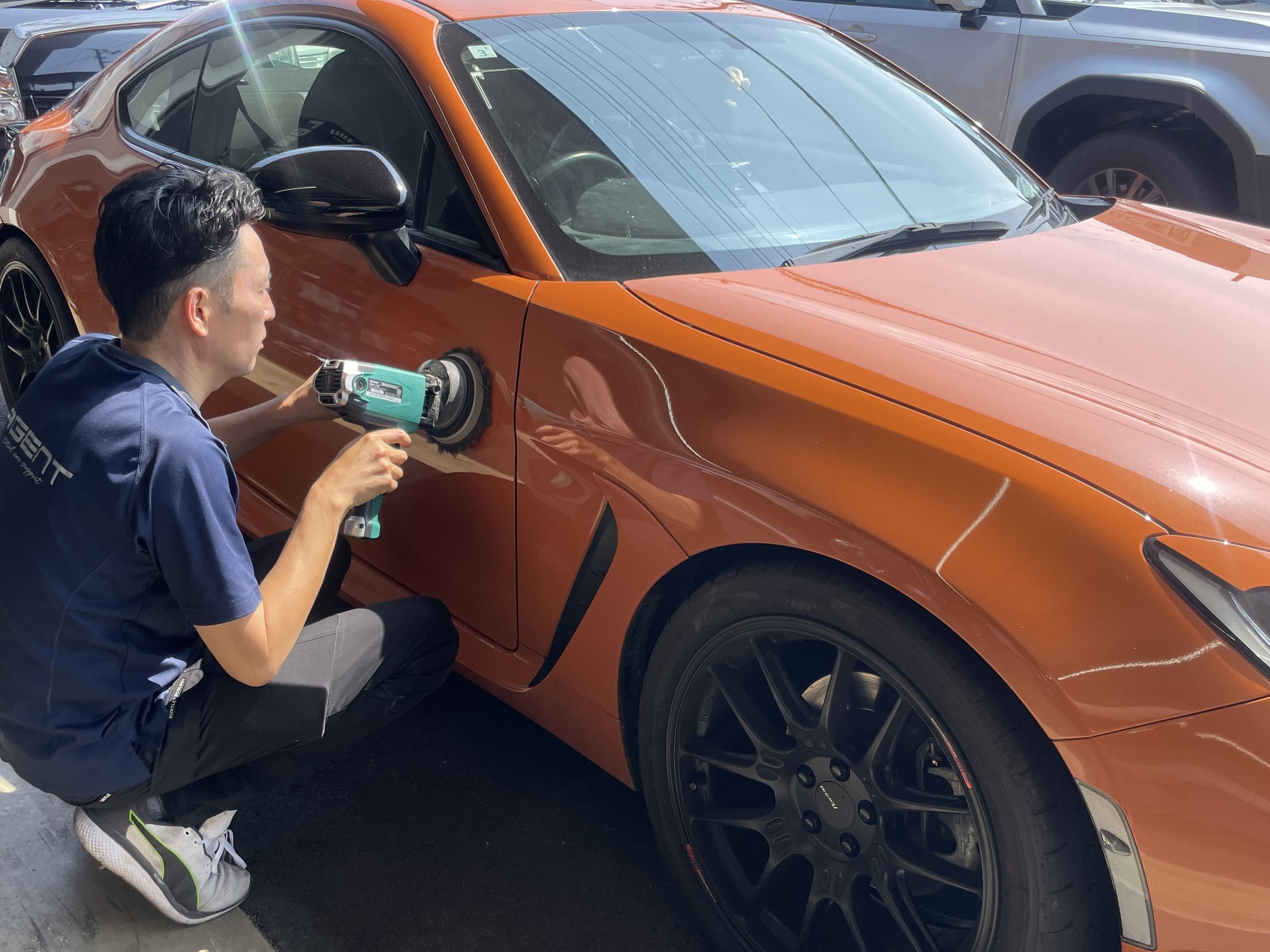 岡山　エージェント　中古車　８６　コーティング